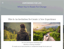 Tablet Screenshot of empoweredforlife.net